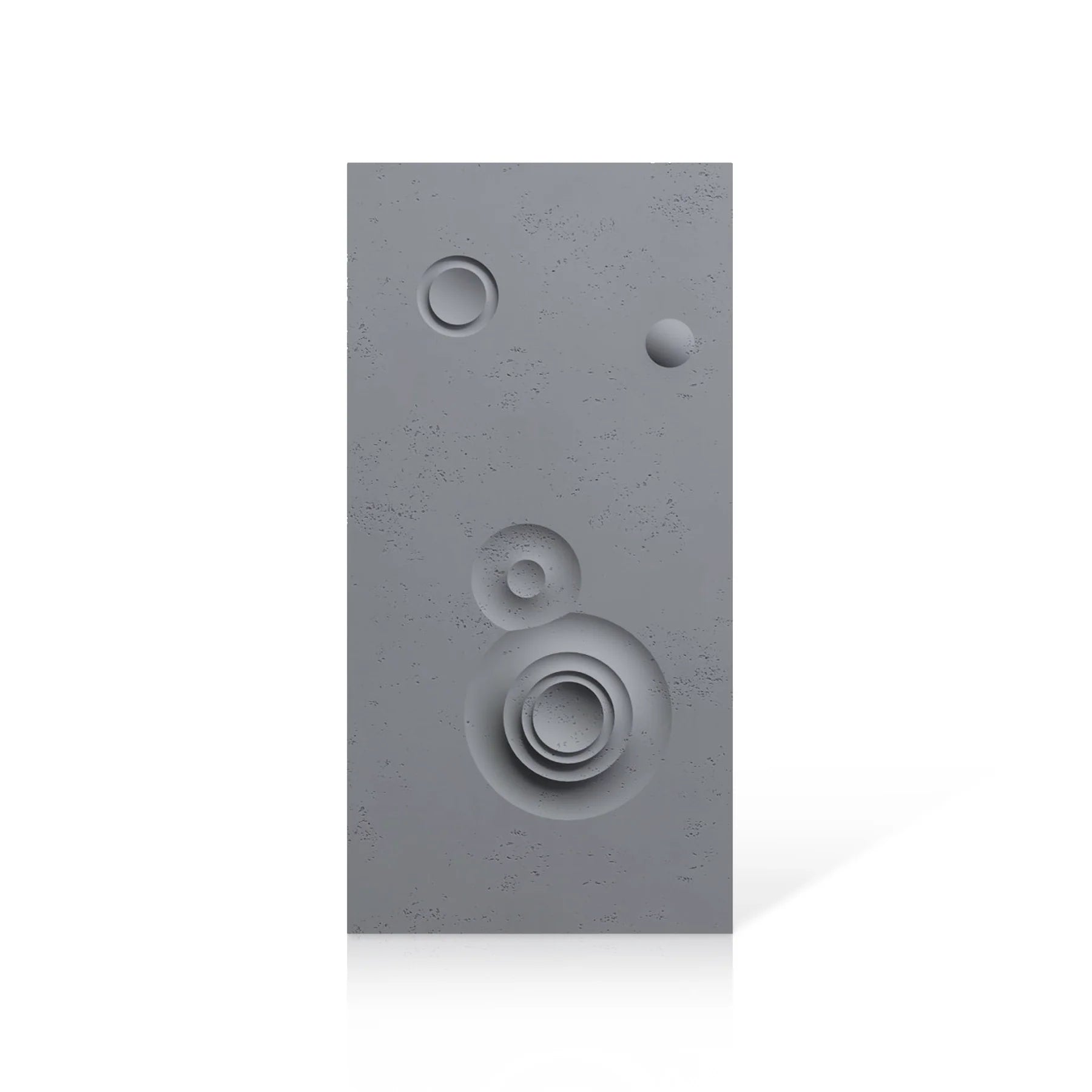 3D Concrete Wall Panels MOONS Models C&D colour swatch on white background DecorMania.eu
